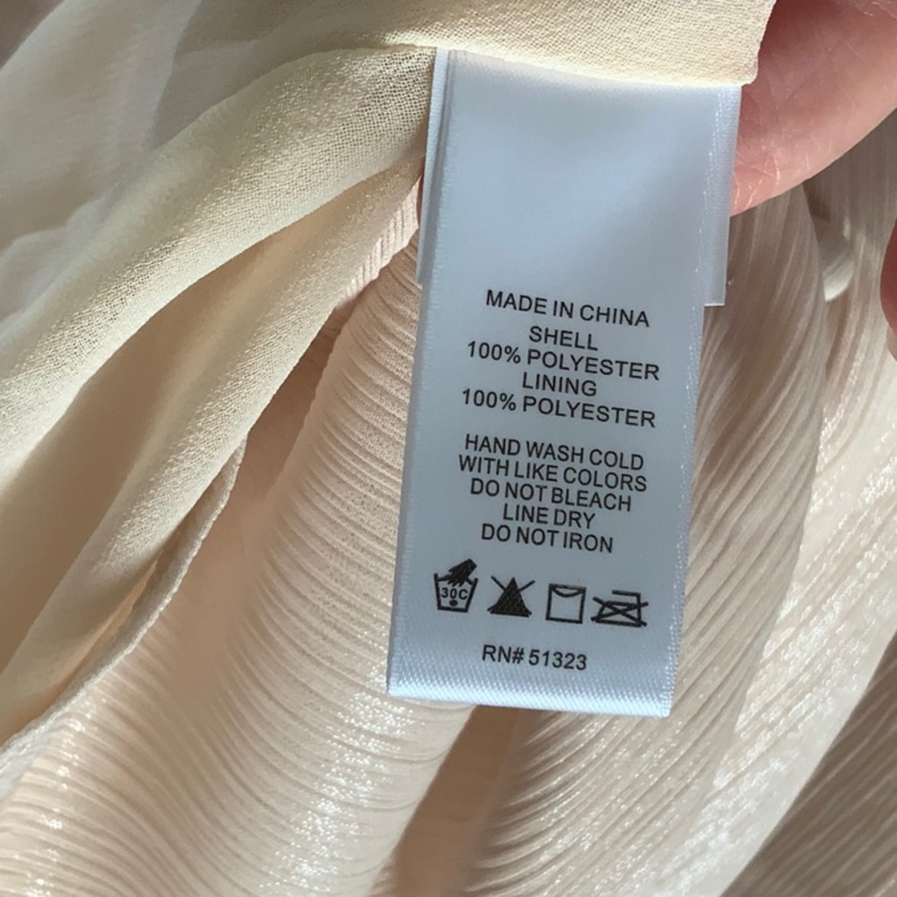 1. State Ivory Button-Front Blouse - Picture 8 of 8